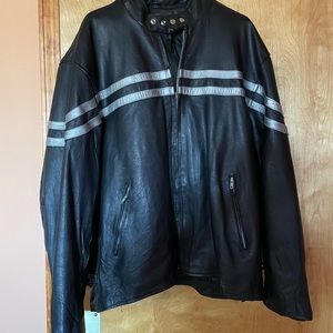 Like brand new mens leather coat